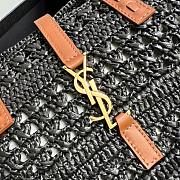 YSL Raffia Tote Black 685618  - 3