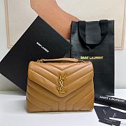 YSL Medium Loulou Natural Leather Bag 25cm - 1