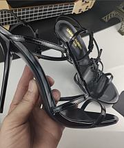 YSL Black String High Heels - 5