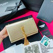 YSL Medium Kate Gold Crossbody Bag - 24x14.5x5cm - 1