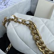 Chanel 19 White Lambskin Bag 26cm - 5