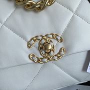 Chanel 19 White Lambskin Bag 26cm - 2