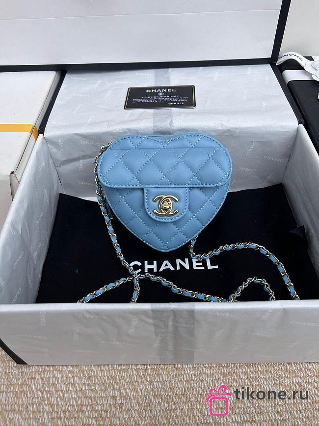 Chanel Mini Heart Chain Bag - 13x12x5.5cm - 1