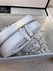 Chanel Heart Chain White Bag - 18x16.5x6.5cm - 6