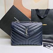 Saint Laurent Large Loulou Shoulder Bag Sliver - 32x22x11cm - 1