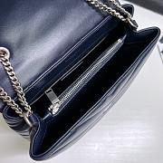 Saint Laurent Medium Navy Loulou Bag - 25x17x9cm - 2