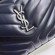 Saint Laurent Medium Navy Loulou Bag - 25x17x9cm - 5