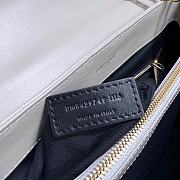 Ysl Large White Loulou Shoulder Bag -  32x22x11cm - 4