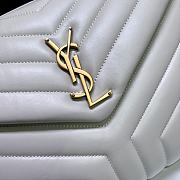 Ysl Large White Loulou Shoulder Bag -  32x22x11cm - 5