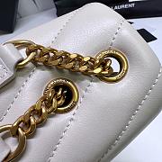 Saint Laurent Medium White Loulou Bag - 25x17x9cm - 4