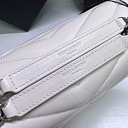 Saint Laurent Large White Loulou Shoulder Bag - 32x22x11cm - 3