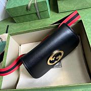 Gucci Logo Belt Bag In Black Leather - 21.5x13x4.5cm - 3