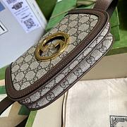 Gucci Belt Bag In Beige & Ebony Canvas -  21.5x13x4.5cm - 4