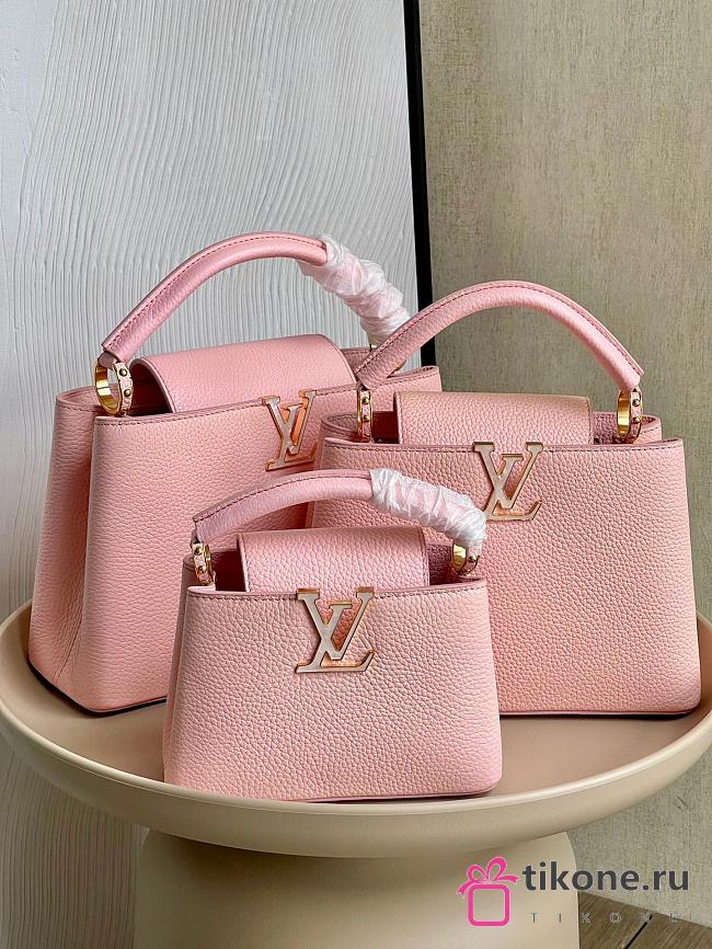 Louis Vuitton Capucines MM In Pink Leather 27cm - 1