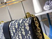 Dior 30 Montaigne Chain Bag A1625 Blue - 6