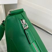 Prada Triangle Leather Shoulder Bag Green - 3