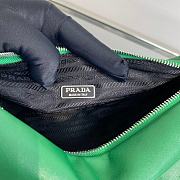 Prada Triangle Leather Shoulder Bag Green - 6