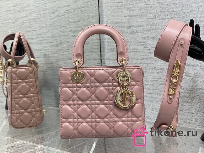 Dior Lady Bag M0538 20cm Pink - 1