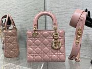 Dior Lady Bag M0538 20cm Pink - 1