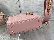 Dior Lady Bag M0538 20cm Pink - 4