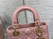 Dior Lady Bag M0538 20cm Pink - 2