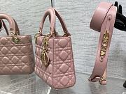 Dior Lady Bag M0538 20cm Pink - 5