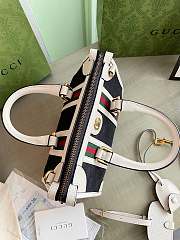 Gucci Exquisite Double G Small Top Handle White Size 22×15×11cm - 2