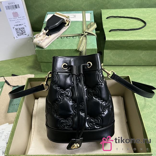 Gucci GG Matelassé bucket bag in Black Size 17x20x10cm - 1