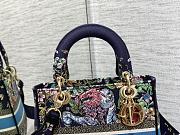 Dior Medium Lady D-LITE Bag Black Size 24cm - 5