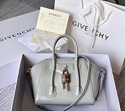 Givenchy Green Mini Antigona Lock Bag Size 29x18x13cm - 1