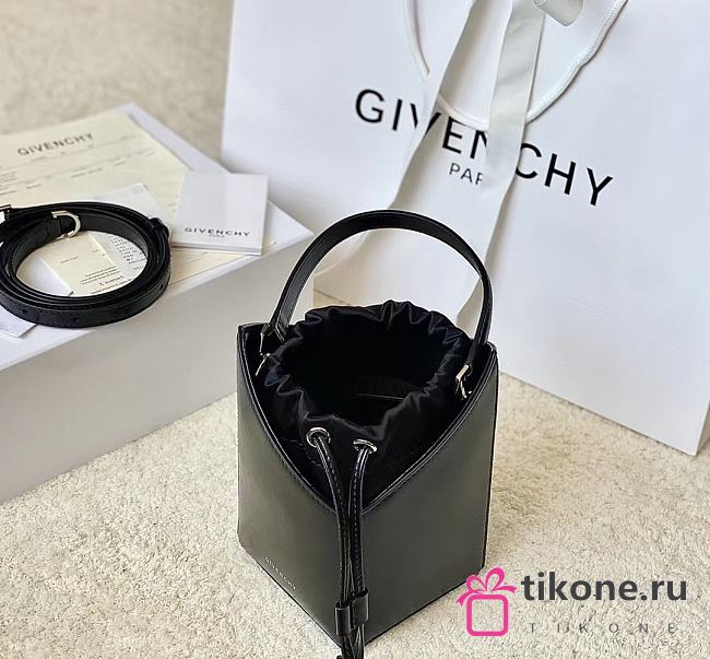 Givenchy Mini Cut Out Bucket Bag Black Size 16x11x11 - 1