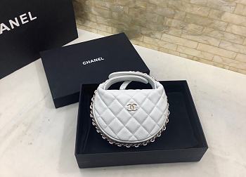 Chanel Elegant Style Logo Handbags White Size 16x16x5.5cm