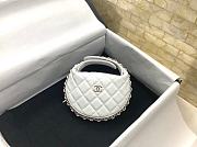 Chanel Elegant Style Logo Handbags White Size 16x16x5.5cm - 5