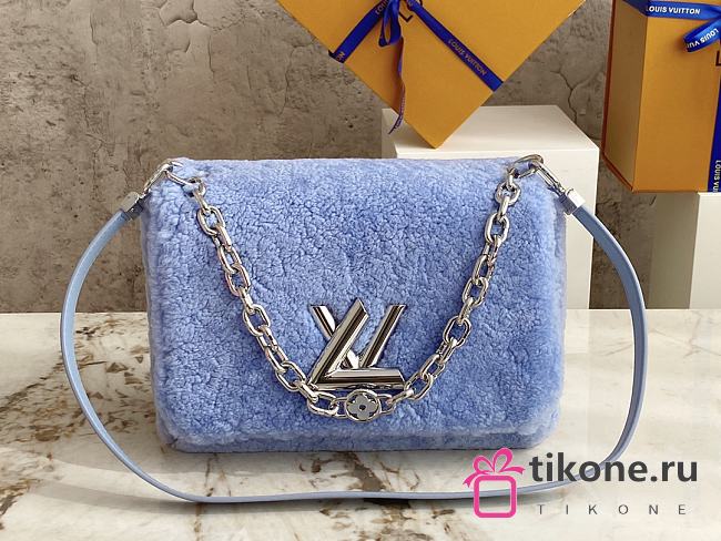 Louis Vuitton Twist MM Chain Bag Bleu Jean - 23x17x9.5cm  - 1