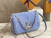 Louis Vuitton Twist MM Chain Bag Bleu Jean - 23x17x9.5cm  - 4