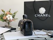 Chanel Flap Bag Lambskin With Mini Charm Size 20 - 5