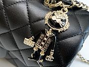 Chanel Flap Bag Lambskin With Mini Charm Size 20 - 3