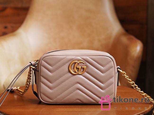 Gucci Marmont Matelassé Pink Size 18x12x6cm - 1