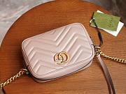 Gucci Marmont Matelassé Pink Size 18x12x6cm - 5