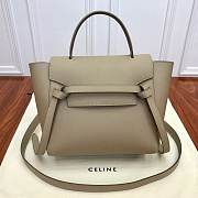 Celine Celine Micro Belt Bag In Grained Calfskin Light Taupe Size 24 - 1