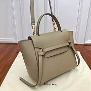 Celine Celine Micro Belt Bag In Grained Calfskin Light Taupe Size 24 - 2