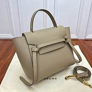 Celine Celine Micro Belt Bag In Grained Calfskin Light Taupe Size 24 - 3