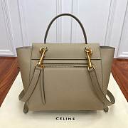 Celine Celine Micro Belt Bag In Grained Calfskin Light Taupe Size 24 - 4