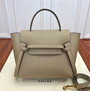 Celine Celine Micro Belt Bag In Grained Calfskin Light Taupe Size 24 - 5