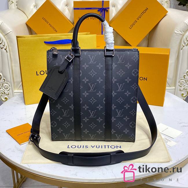 Louis Vuitton Sac Plat Cross Black Size 26x28.5x6cm - 1