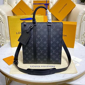 Louis Vuitton Sac Plat Cross Black Size 26x28.5x6cm