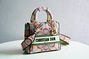 Dior Medium Lady D-Lite Bag Multicolor In Lights Embroidery  - 1