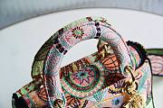 Dior Medium Lady D-Lite Bag Multicolor In Lights Embroidery  - 4