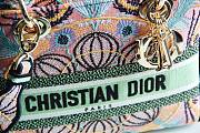 Dior Medium Lady D-Lite Bag Multicolor In Lights Embroidery  - 2