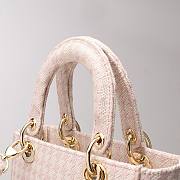 Dior Medium Lady D-LITE Bag Rose - 24cm - 4